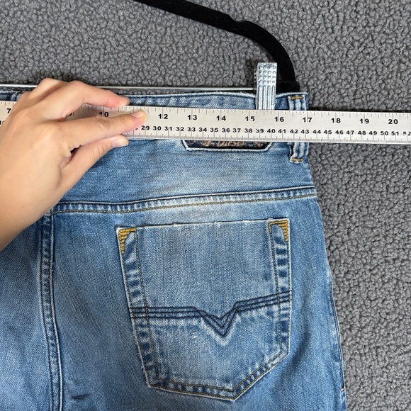 Diesel Safado Slim Straight Button Fly Jeans - Men's Size 33*32(Fit 33*30) Blue - Picture 6 of 10